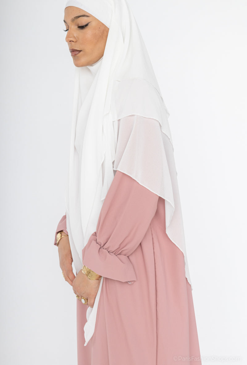 Abaya en soie Medina à manches trompette