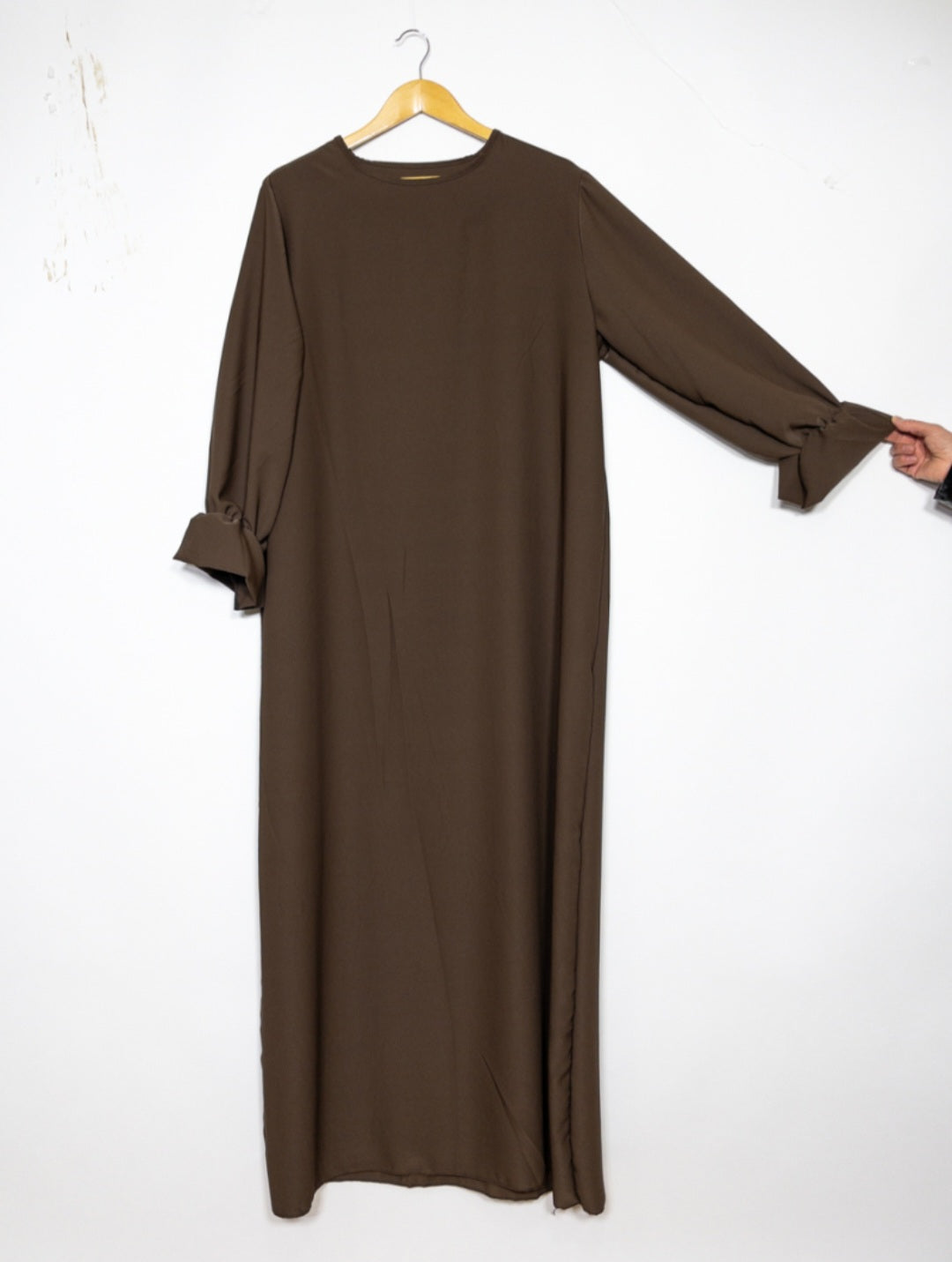 Abaya en soie Medina à manches trompette