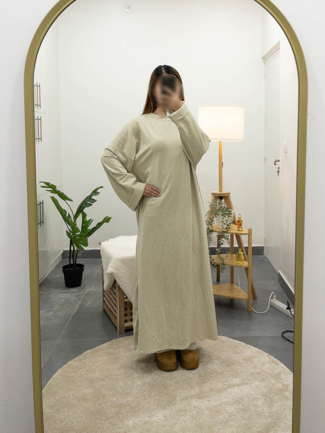 Abaya 100% coton Lina